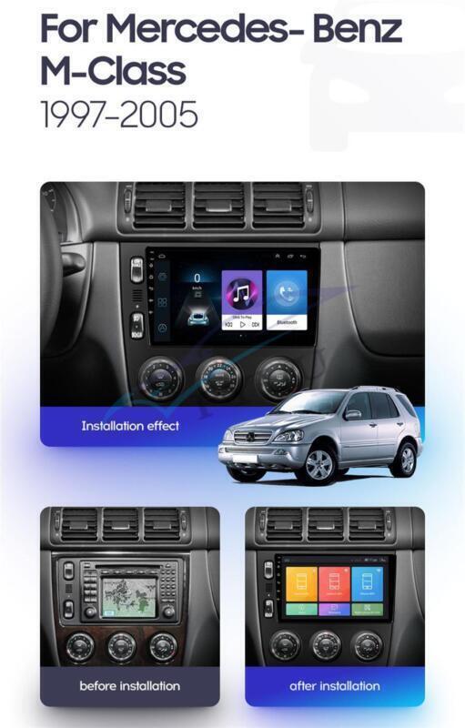 Car Unit 9 2+32G Stereo Radio GPS Head for Benz M-Class W163 ML M LHD 1997-2005