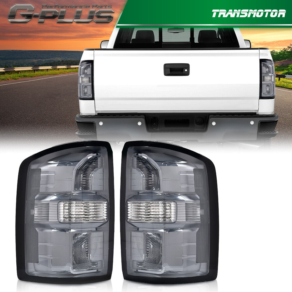 Smoke Fit for 2014-2018 for GMC for Sierra 1500 2500 3500 Taillights and Brake Lights