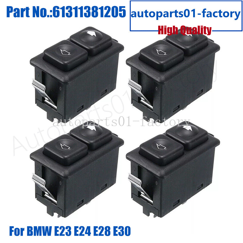 4PCS 5Pin Power Window Lift Switch Buttons Fit for BMW E23 E24 E28 E30