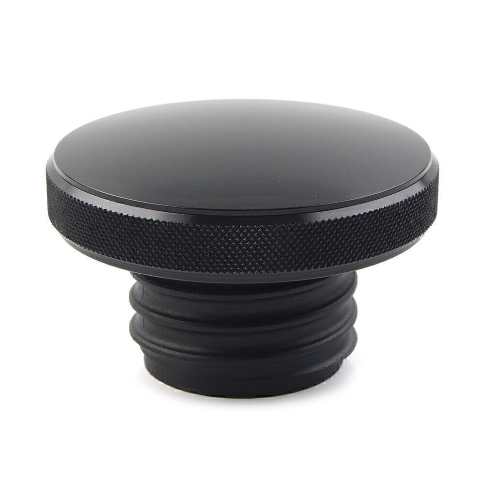 for Harley Dyna Road King Heritage Softail Vented Gas Cap Fuel Tank Cover Black