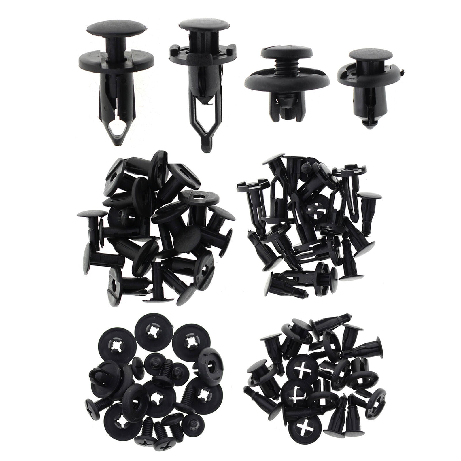 40 pieces of automotive push-rivet fastener fixing pins for body bumper decoration mold clamps