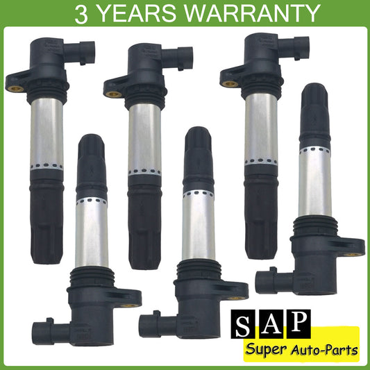 6PCS Ignition Coils for Land Rover Freelander 2.5L V6 2003-2005 UF534 NEC000110L