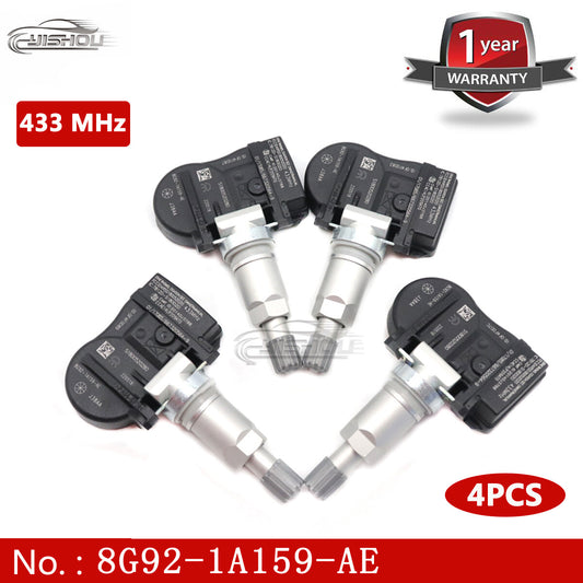 4-pack 8G92-1A159-AE TPMS tire pressure sensors for Volvo S60, S80, V60, XC70 433MHz