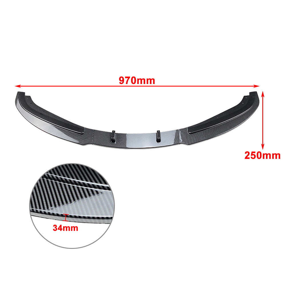 Front Bumper Spoiler Lip FIT for BMW 3 Series E90 4-Door Sedan 2009-2012