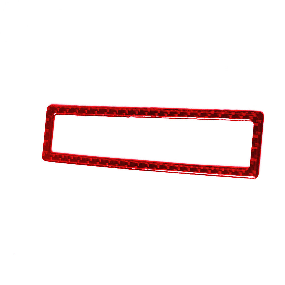Red Carbon Fiber Gear Shifter Storage Frame Cover Trim for Chrysler 300 2005-07