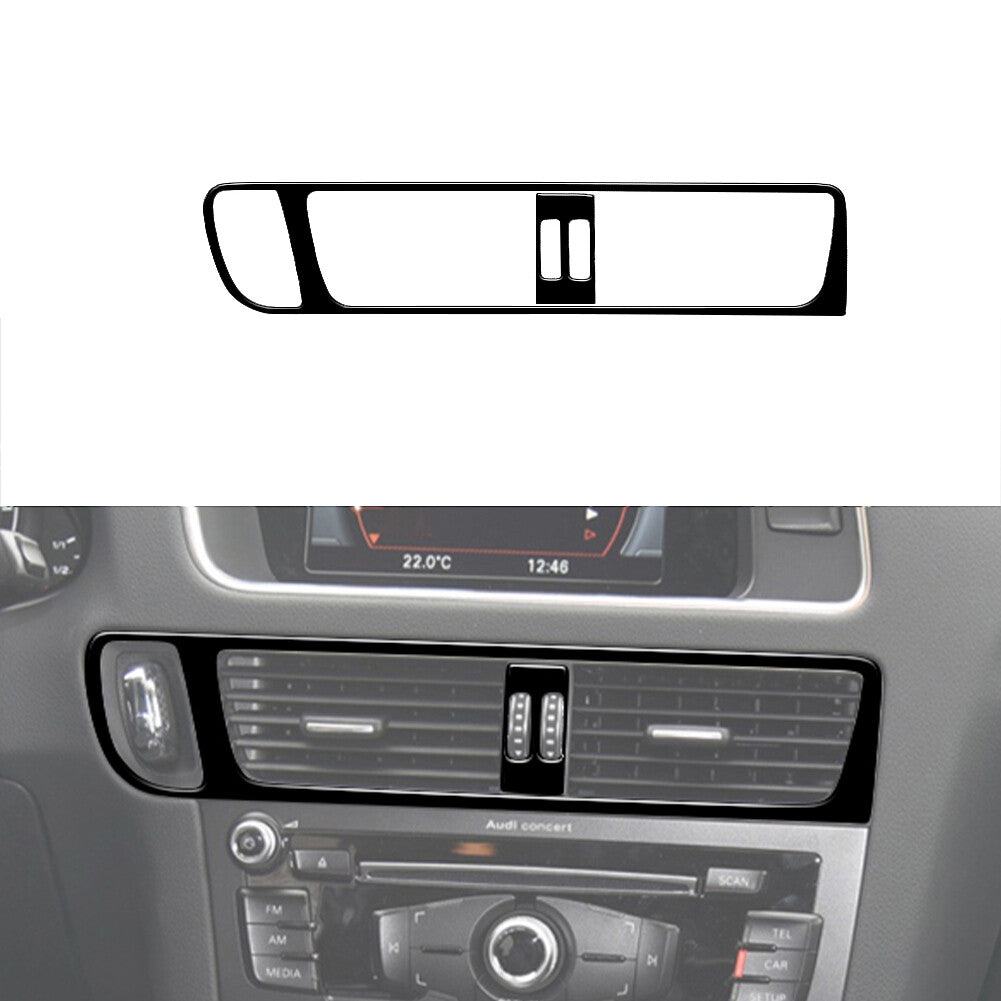 2X Central Air-Con Air Vent Trim Cover Decor Gloss Black for Audi Q5 2009-2017