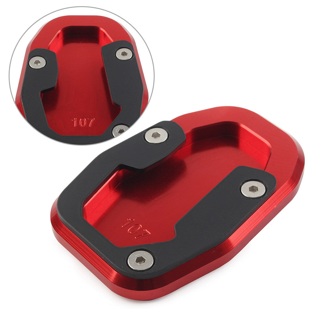 Side Stand Enlarger Plate Fit for Ducati desert X 2022+ Aluminum Alloy Red cl