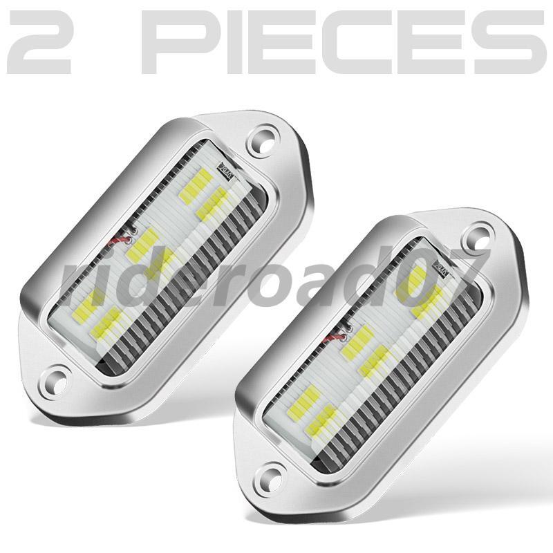 2X White 6 LED License Plate Tag Light for Truck SUV Trailer RV Van Universal US