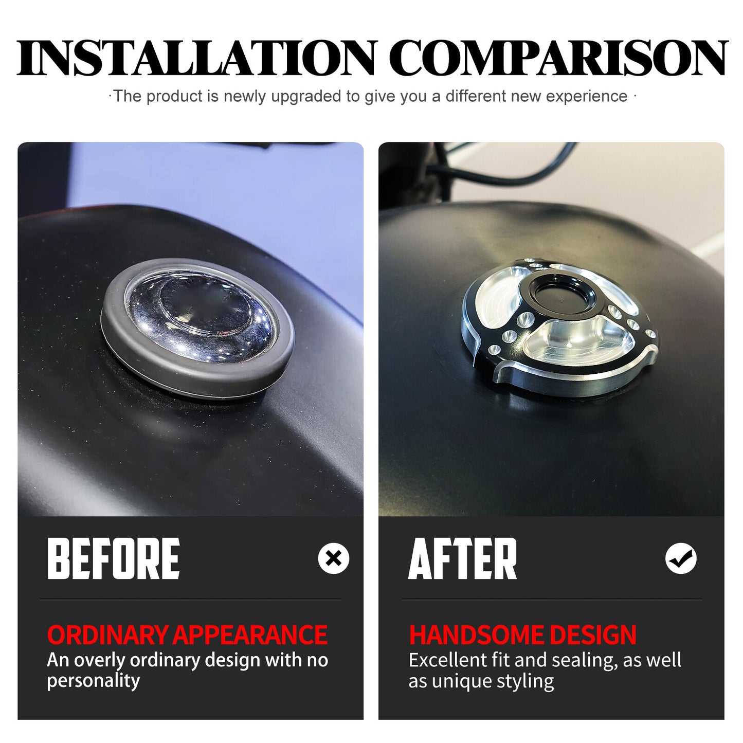 CNC Fuel Gas Tank Cap for Harley Sportster XL883 1200 48 72 Dyna Touring Softail