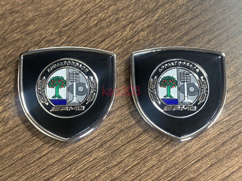 Black AFFALTERBACH Club 3D Logos for Mercedes-Benz Car Body Badges