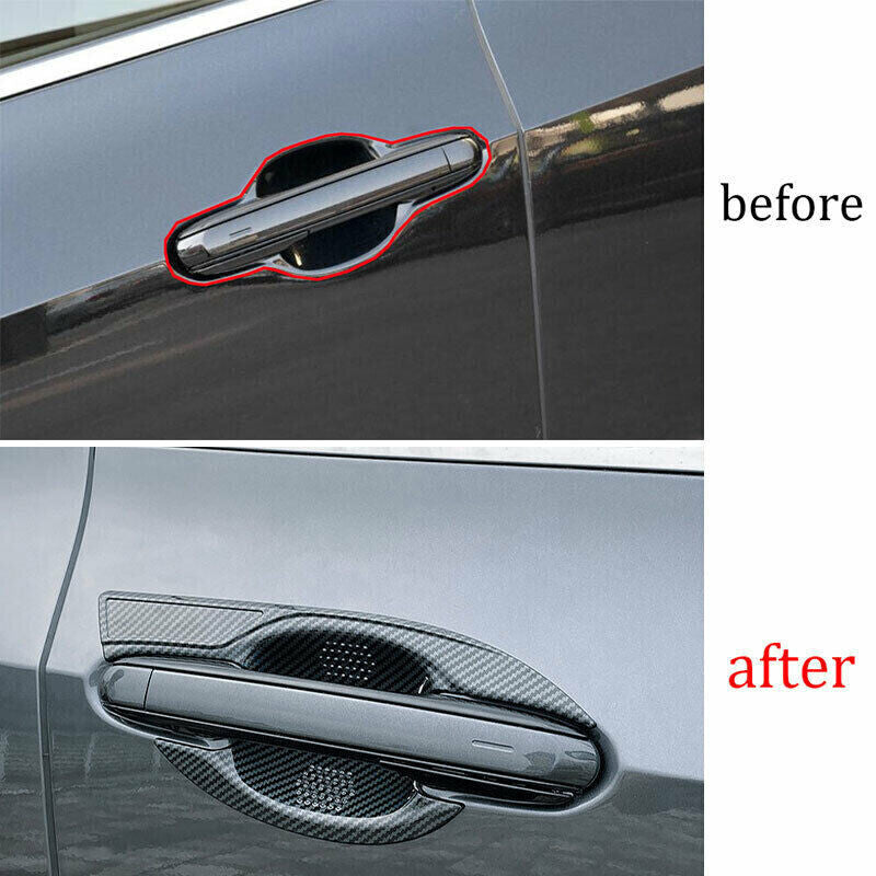 Carbon Fiber Car Door Handle Bowl Cover Trim for Lexus NX250 350 450h 2022-2023
