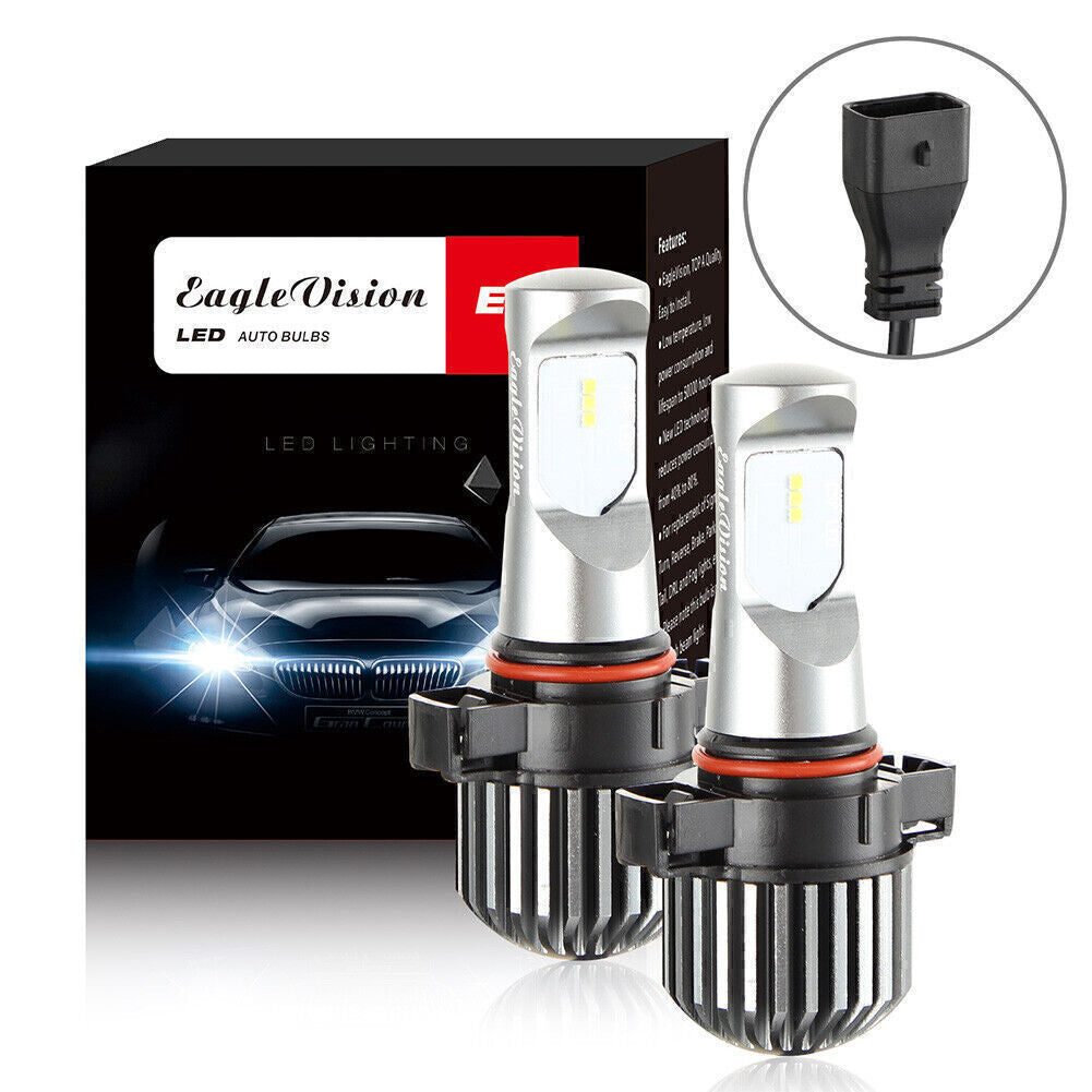 2x Xenon White PS24W H16 5202 LED Fog Lights Bulbs Car Driving Lamp Universal