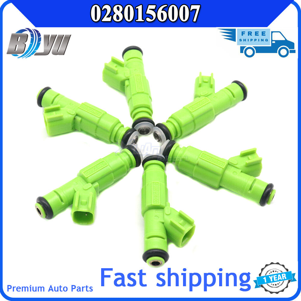 Six new fuel injectors for Chrysler Town Country 3.3L and 3.8L engines (2001-2007). Tel: 0280156007