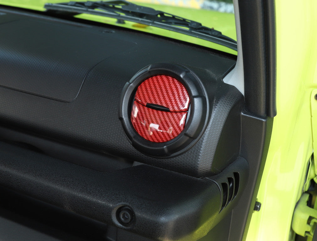 Air Condition Vent Outlet Cover for Suzuki for Jimny 2019-2022 ABS Red Carbon Fiber