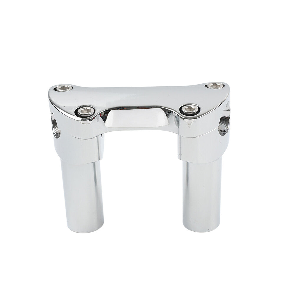 3.5 Straight Handlebar RiserTop Clamp Chrome FIT for Harley Dyna Tour Road Glide