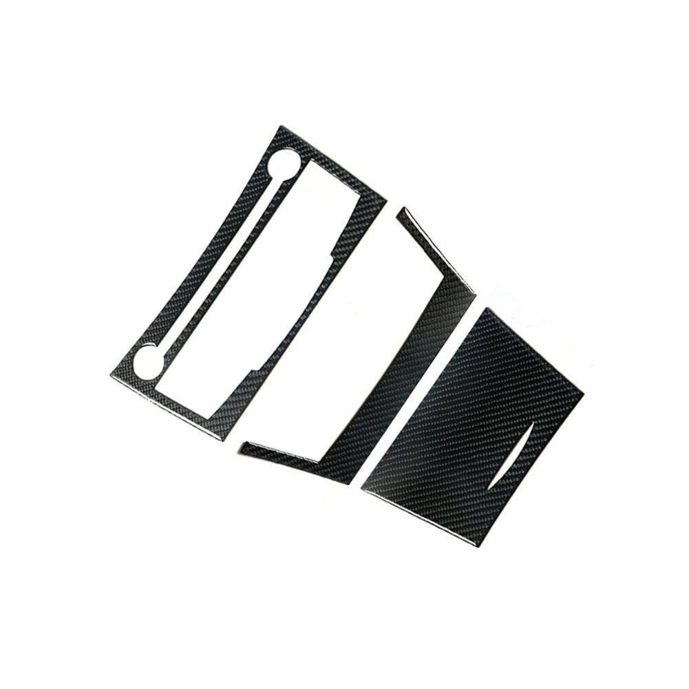 3Pcs Carbon Fiber Digital Dimate Control Cover Trim for Toyota for Camry 2007-2011