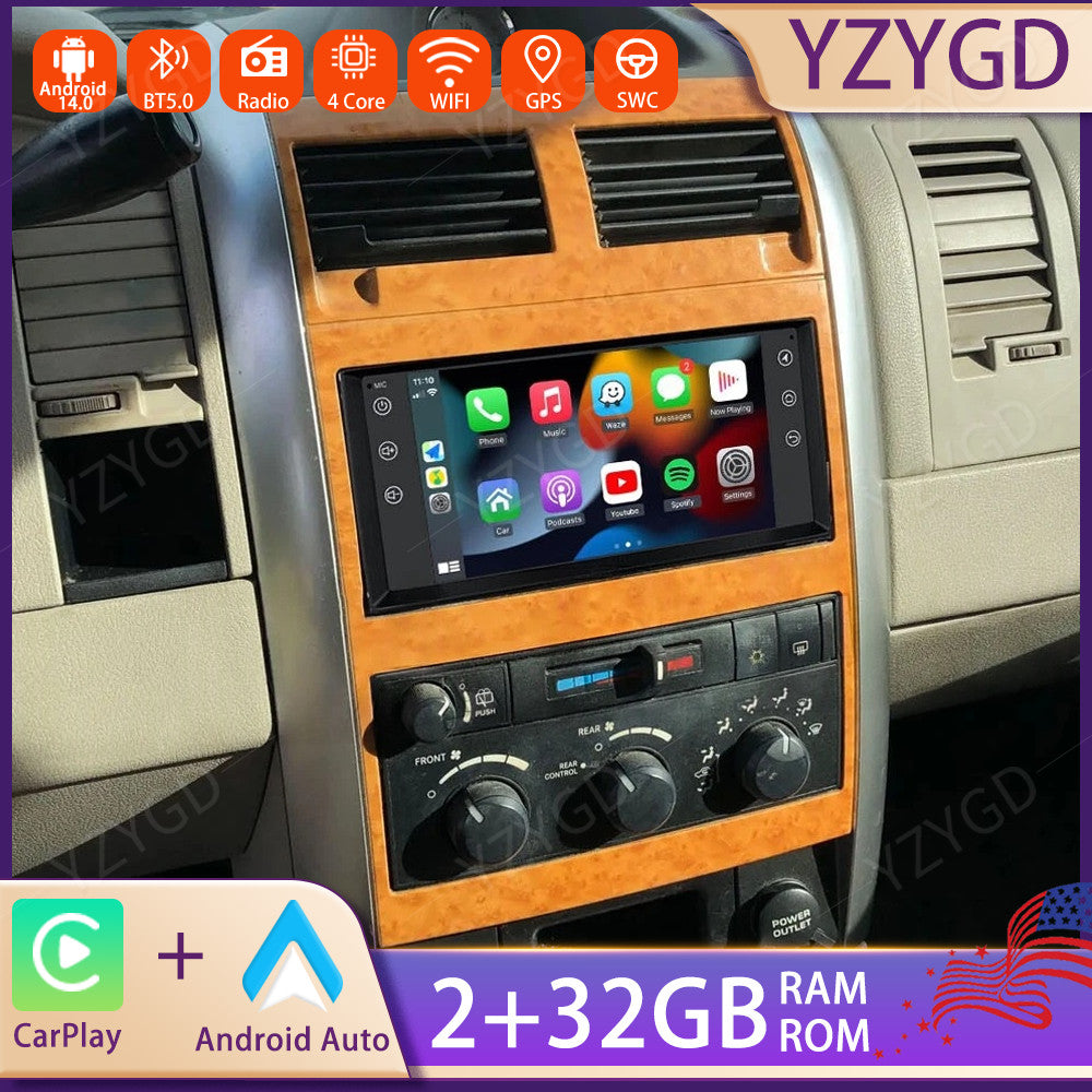 7 Android Auto Carplay Car Stereo Radio for Dodge Durango 2004-2010 GPS WIFI