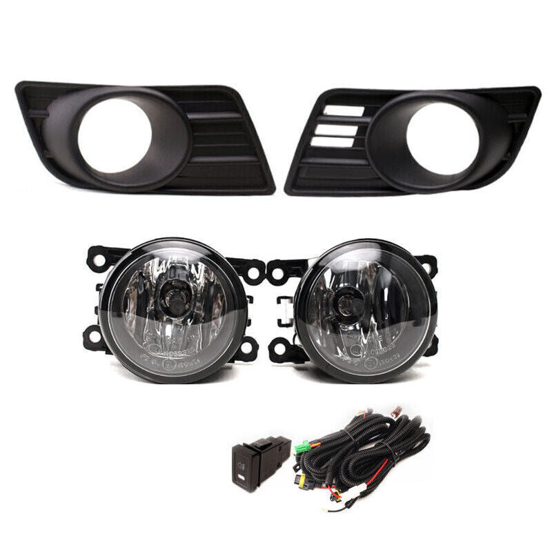 4Pcs for Suzuki for Swift 2007-2010 LH+RH Front Fog Light+Fog lamp Bezel Cover 1set