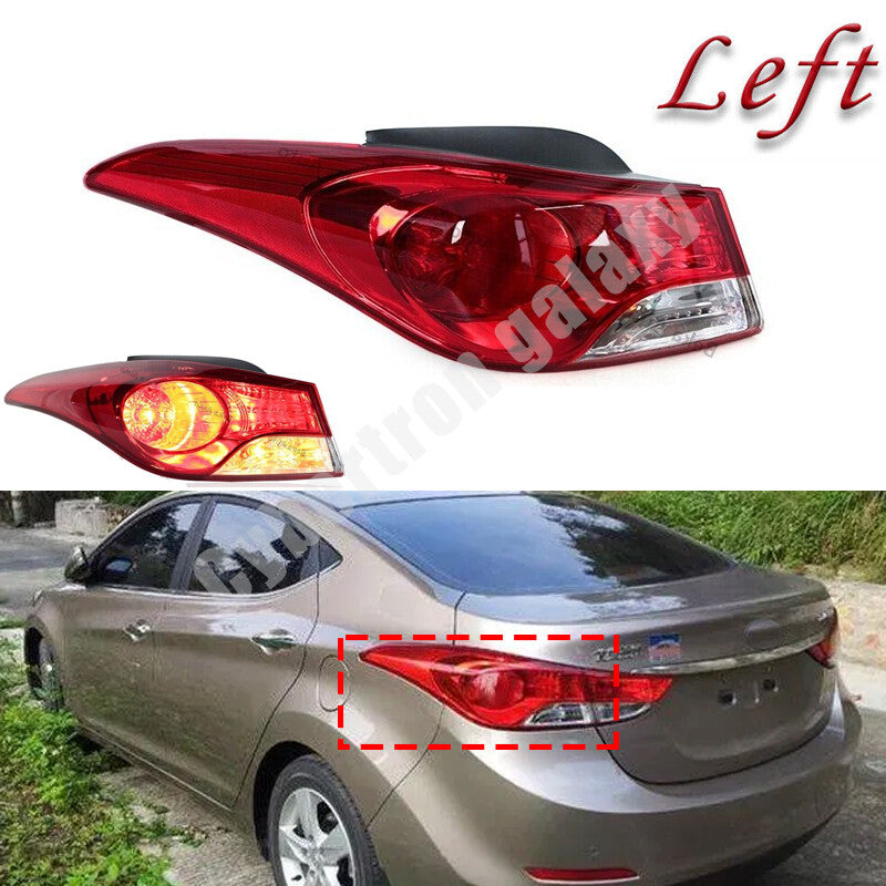 Left for Hyundai for Elantra 2011-2013 Outer tail light assembly Brake Lamp