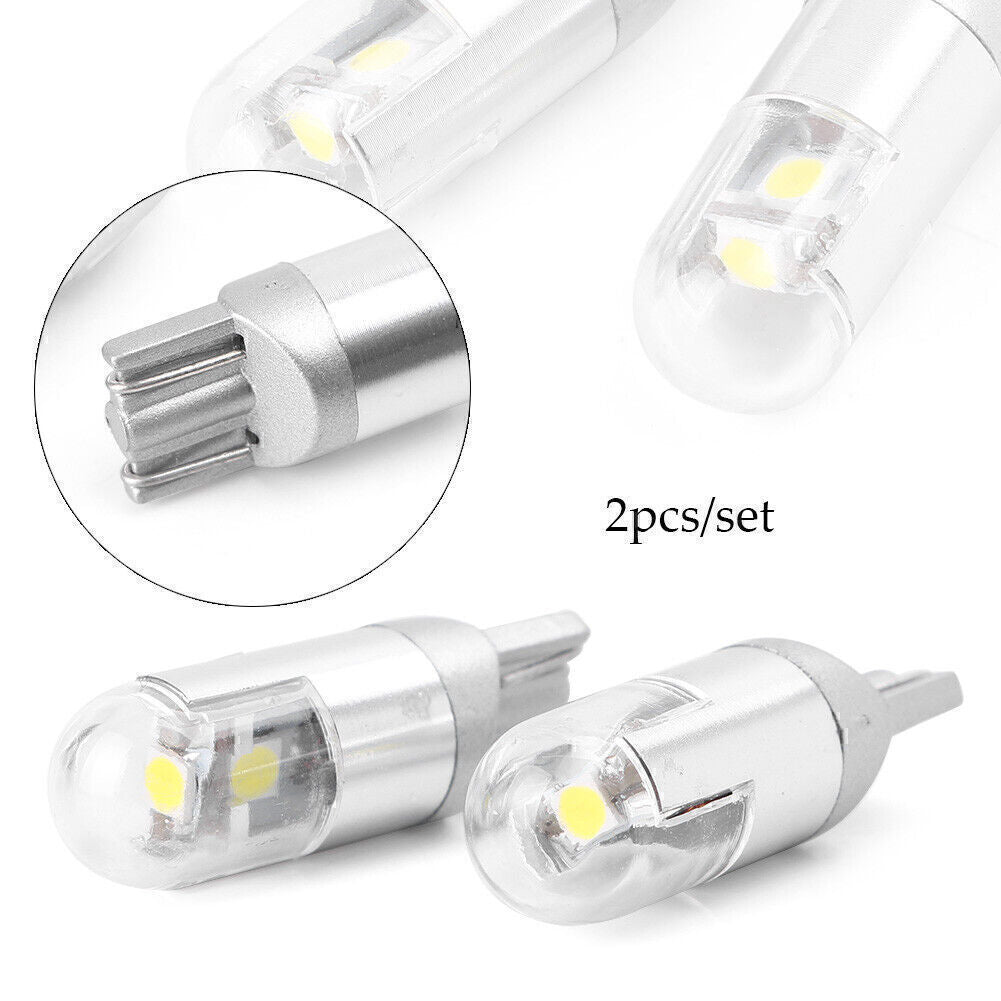 Universal Car LED Reading Light License Plate lamp T10 3030 3SMD 9W White 2pcs