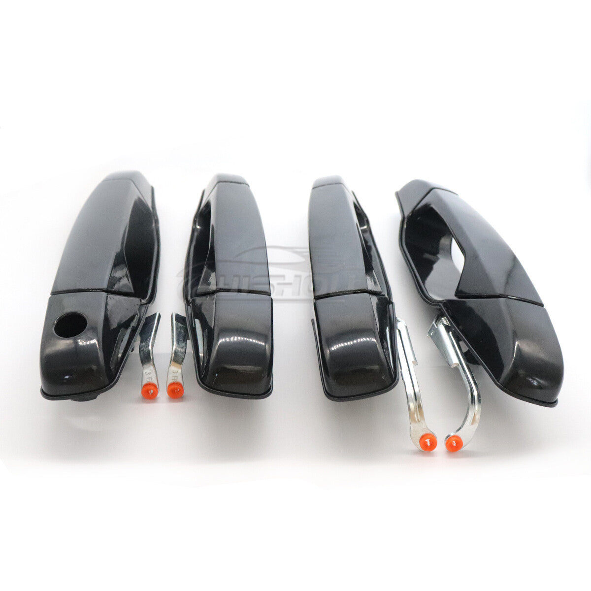Black Set of 4 Front Rear Door Handle for Chevy for GMC Tahoe for Yukon for Sierra 07-14