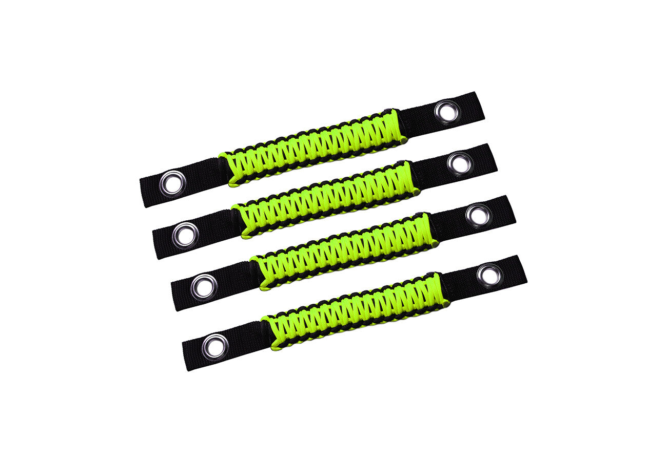 4¡ÁGreen Headrest Top Roll Bar Grab Handles Grip for Jeep for Wrangler YJ TJ JK JL JT