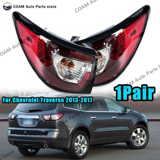 A pair of for Chevrolet Traverse 2013-2017 exterior taillights and turn signals.