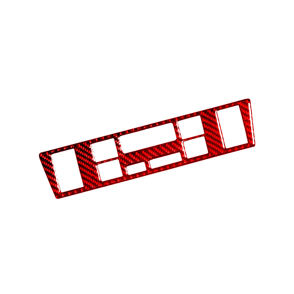Red Carbon Fiber AC Control Button Trim for BMW 5 Series M5 1998-2003