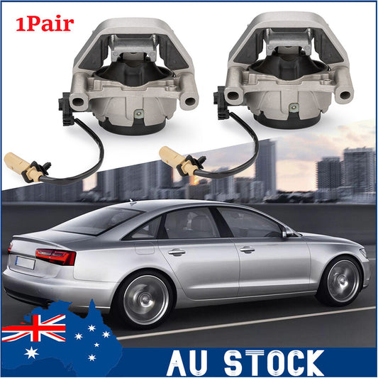 2X 4G0199381L Front Left+Right Engine Mounts for Audi for A6 A7 Quattro 2012-18 AU