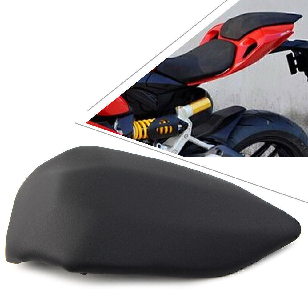 for Ducati 899 1199 2012-2014 2013 Black Leather ABS Rear Pillion Passenger for Seat