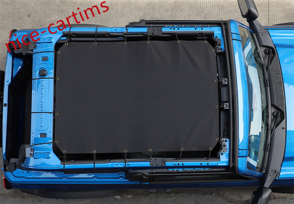 for Ford Bronco 2-Door 2021+ Oxford Cloth Car Roof Sunshade Shade Soft Top Cover