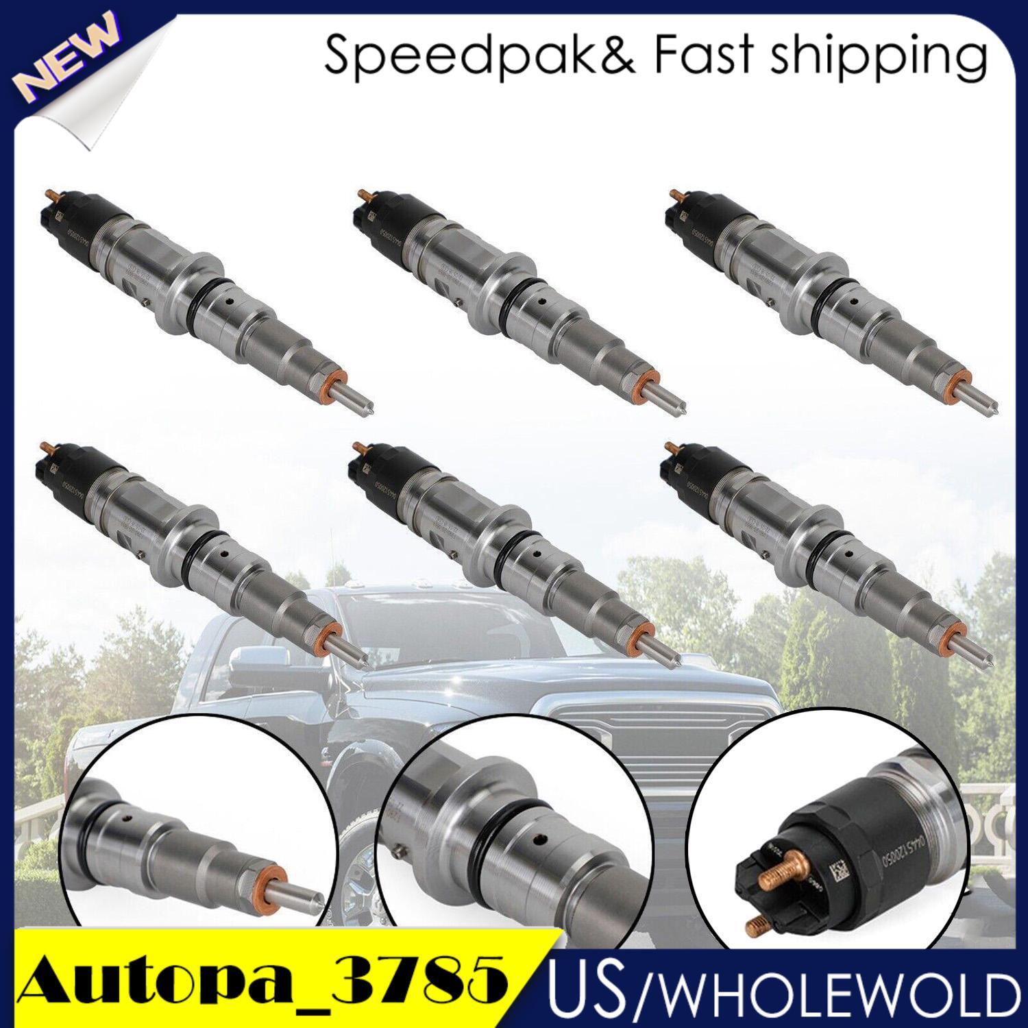 6PCS Fuel Injector for for Dodge Fits for Ram 2011-2012 0445120188 6.7L