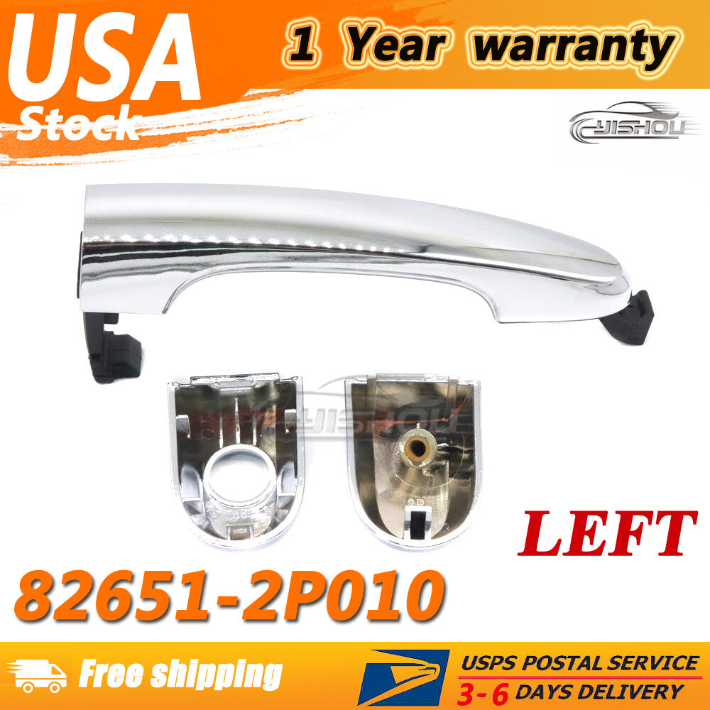 Exterior Chrome Outside Door Handle Side Front Rear Left For 2011-15 for Kia Sorento