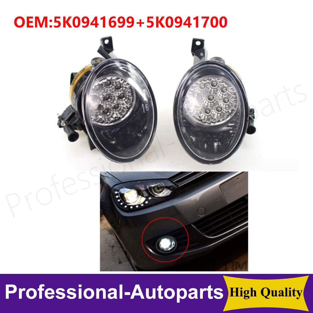 1Pair Front Left+Right 5K0941699 5K0941700 Fog Light Lamp for VW for Tiguan 2013-2017