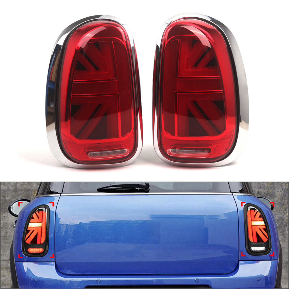 2x Red ABS Tail Lights Rear Lamps Brake Lamps for Mini Countryman R60 2010-2016