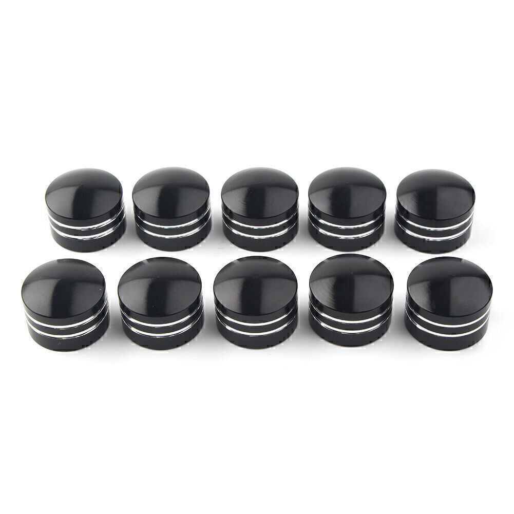 10x Aluminum Inner Schrauben Screws Motor Bolt Topper Caps Cover for Harley 11mm