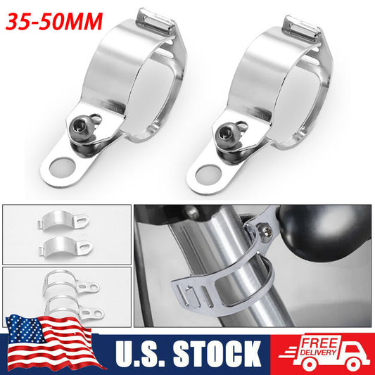 35-50mm Mount Bracket For Motorcycle Front Fork Turn Signal Light Holder