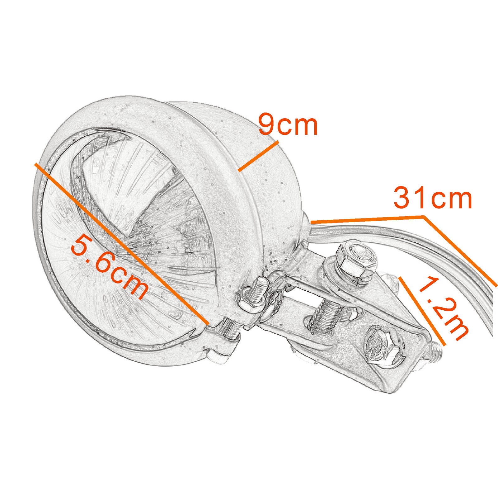 Rear Light Tail Running Brake LED Stop Lamp bike Motorcycle Reflector Lamp