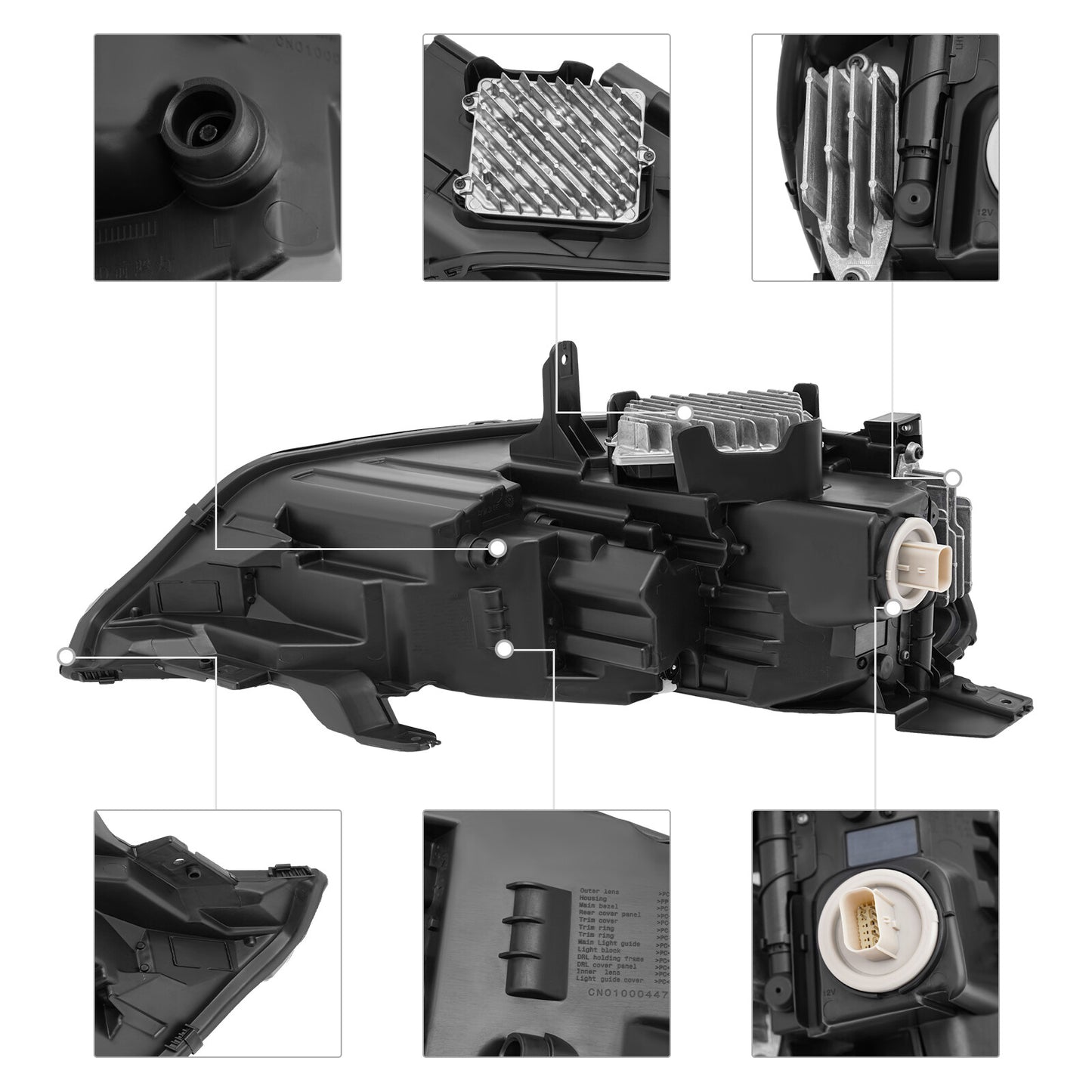 DRIVER SIDE 55W 12V HEADLAMP FOR 2021 2022 2023 for BUICK ENVISION LED HEADLIGHT
