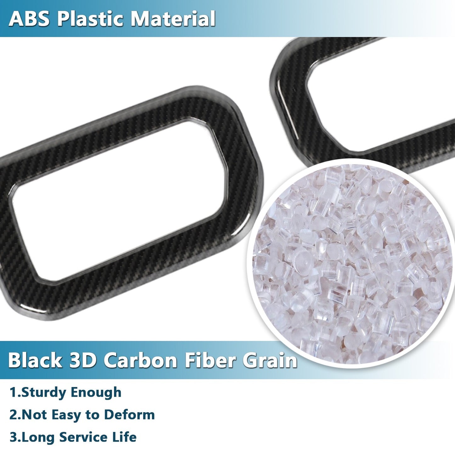 Carbon Fiber Inner Door Handle Bowl Decor Cover Trim for Suzuki for Jimny 2019-2023