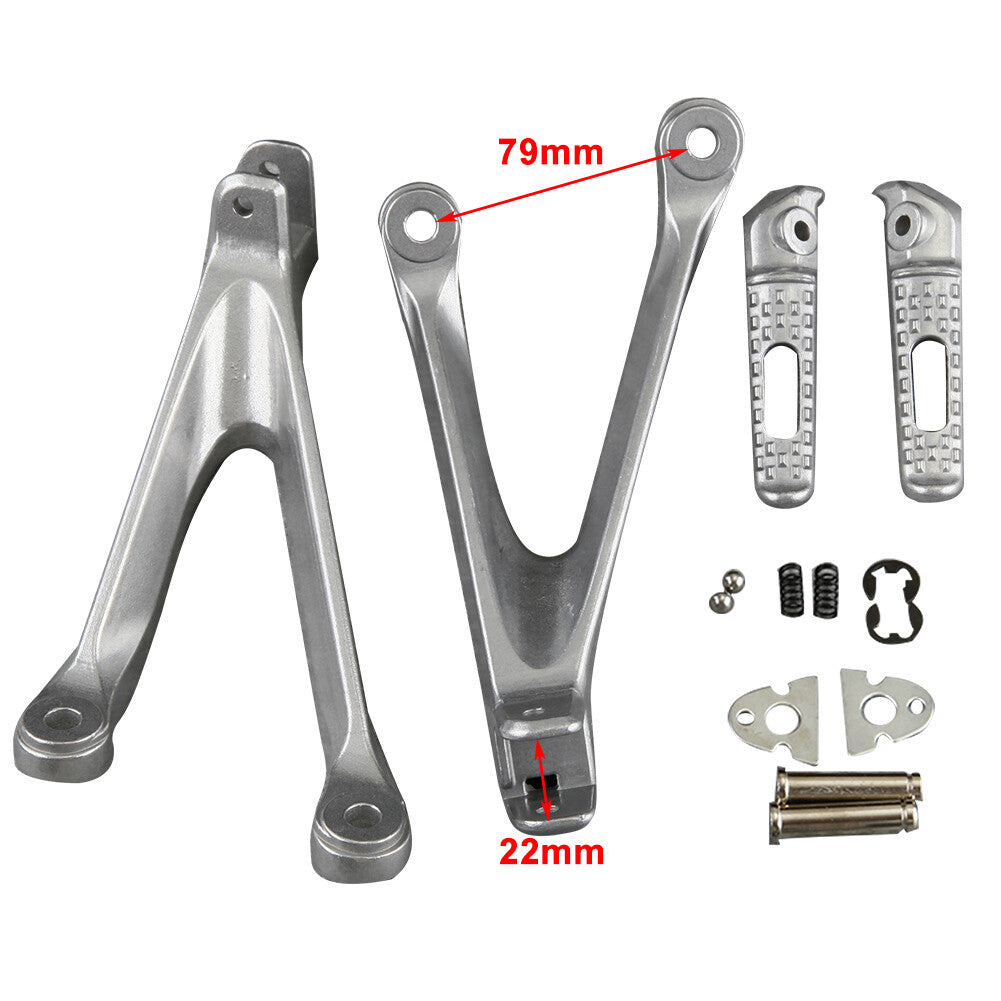 Rear Passengers Foot Pegs Footrests Brackets Fit for HONDA CBR 1000RR S 2008-2016