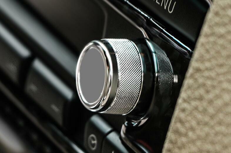 Silver Aluminum Central Console AC Knob Cover Trim For 2005-12 for BMW 3-Series E90