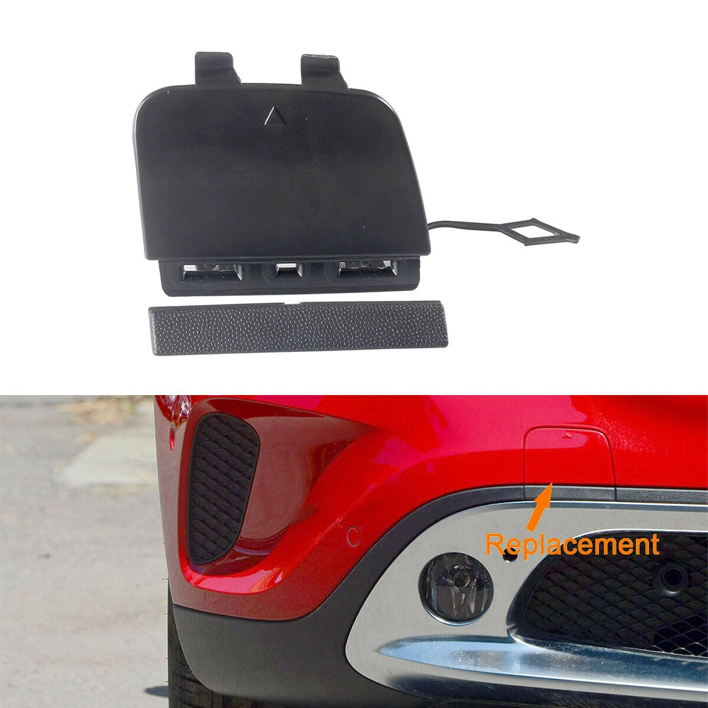 Fits For 2015-2017 X156 GLA-Class Front Bumper Tow Hook Cover Cap Unpainted