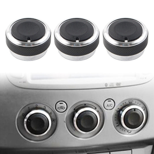 3x Air Conditioner Switch Knob Button Blk for Ford Focus MK2 MK3 Mondeo C/S-max