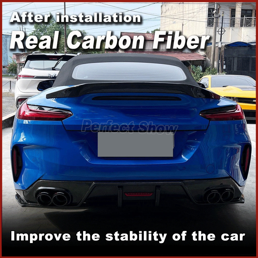 Fit for BMW Z4 G29 M40i 2019-2024 Real Carbon Fiber Rear Trunk Spoiler Wing Lip