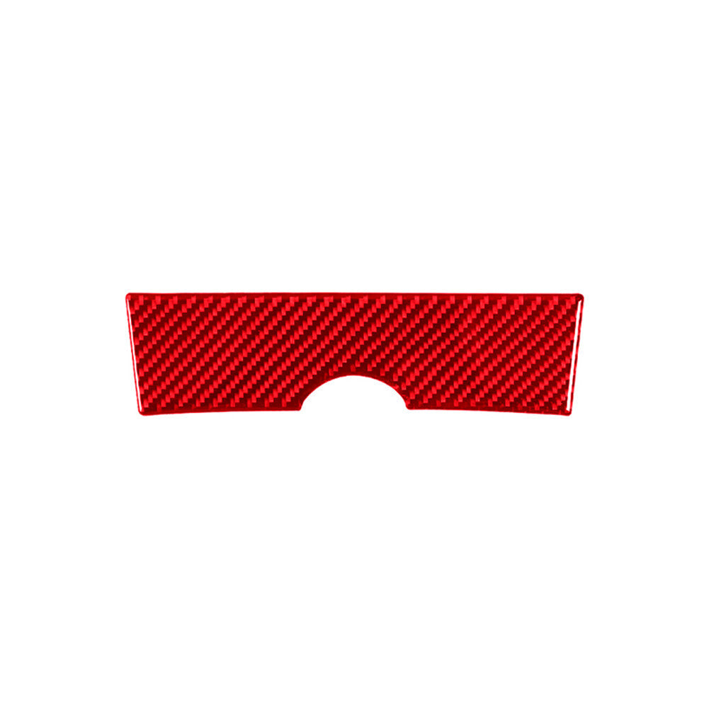 for Toyota Highlander 2008-2013 Central Storage Lid Trim Cover Carbon Fiber Red