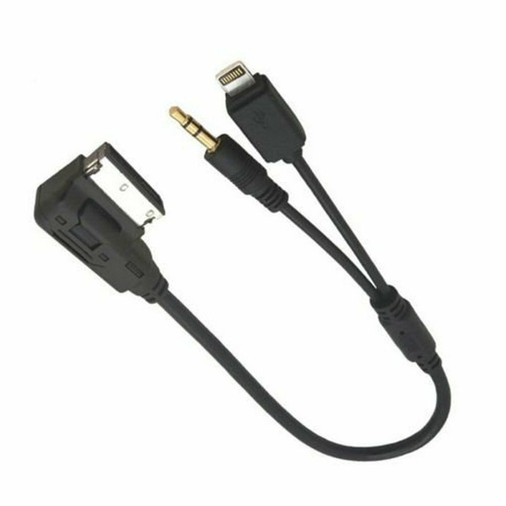 Suitable for Mercedes-Benz AUX interface adapter cable with lighting AMI MMI MDI 3.5 mm