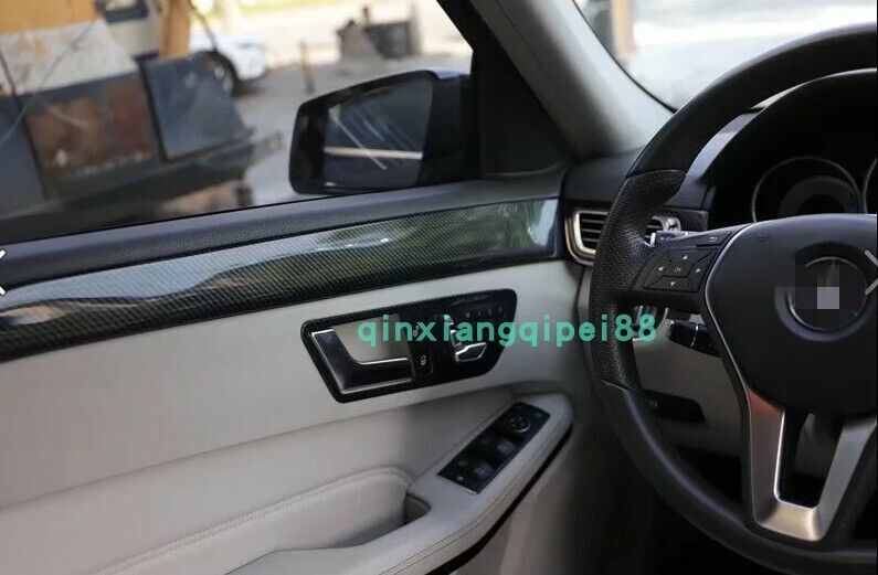 Carbon fiber Interior Kit Cover Trims Decor for Mercedes-Benz E-Class 2014-2015