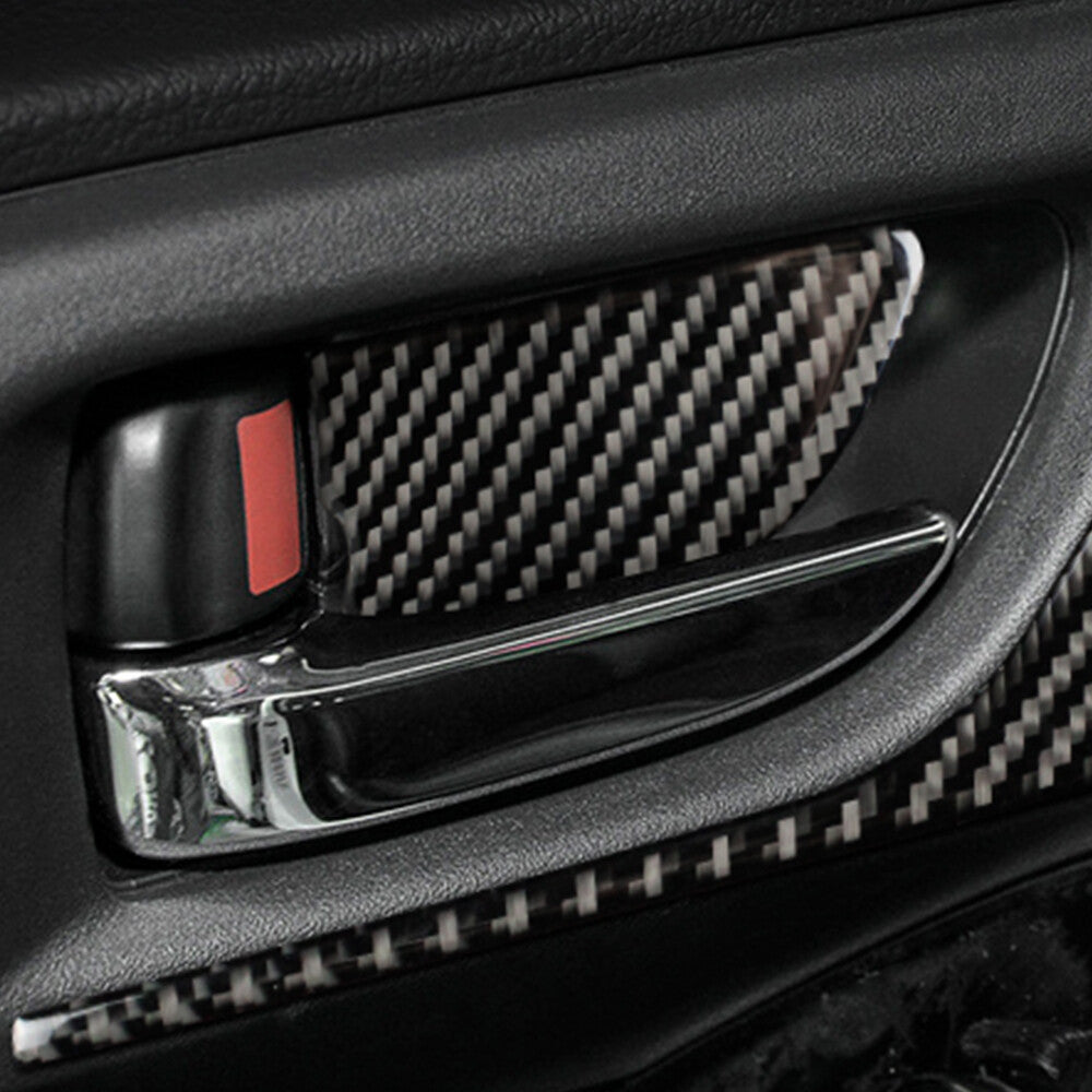 4Pcs for Subaru Forester 2013-2018 Carbon Fiber Interior Door Handle Bowl Cover