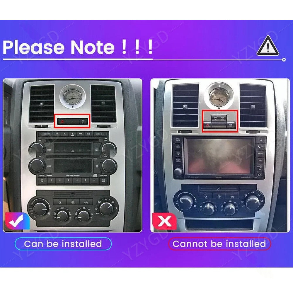 for Chrysler 300C 2004-2007 Stereo Android 14 Carplay Car Radio GPS Navi Wifi BT